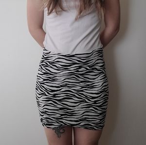 Zebra Mini Skirt